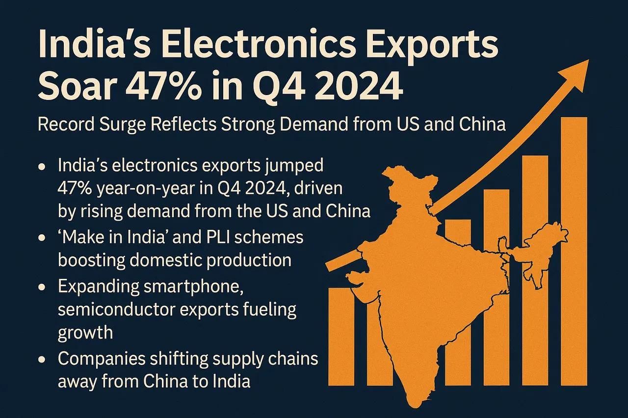 India’s Electronics Export Industry Witnesses Unprecedented 47% Growth in Q4 2025: Global Demand, Government Policies, and Strategic Shifts Drive Trade Surge